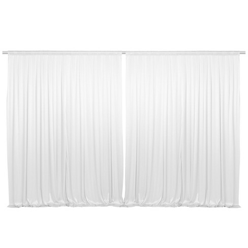 Lann’s Linens (set Of 2) Photography Backdrop Curtains, White - 5ft X