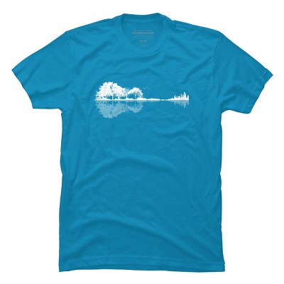 Men's Design By Humans Nature Guitar By Maryedenoa T-Shirt