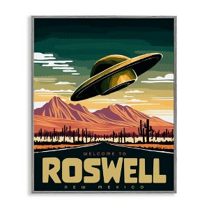 Stupell Industries Welcome Roswell New Mexico UFO Framed Giclee Art - 1 of 4