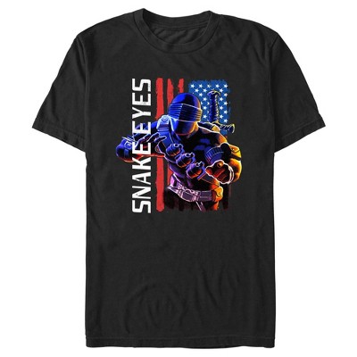 Men's Gi Joe Snake Eyes American Flag T-shirt : Target