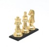 Decorative Aluminium Chess Piece on Base-Gold - 3 of 4