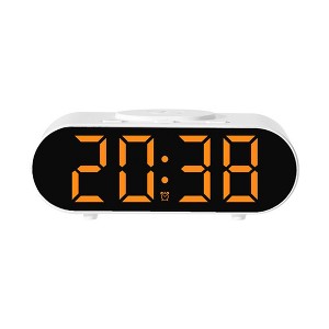 REGALWOVEN Dimmable USB Port Wireless Charging Alarm Clock 7.1 x 3.1 x 2.4 inch - 1 of 4