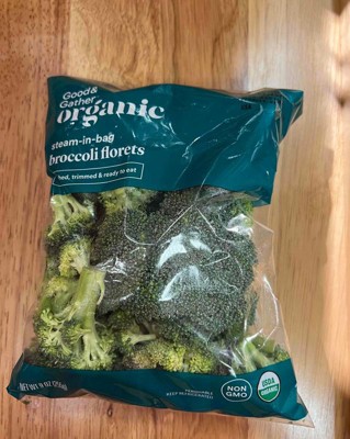 Organic Steam-in-bag Broccoli Florets - 9oz - Good & Gather™ : Target