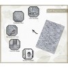 Cloud Comfort Microfiber Bathroom Rug, Non Slip Bath Mat Water Absorbent Soft Microfiber Shaggy Mat Machine Washable, Thick Plush Rugs for Shower - 4 of 4