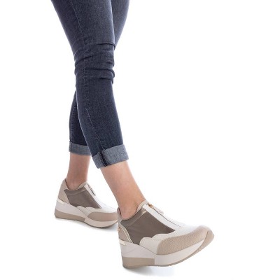 Женские кроссовки XTI Women's Wedge Sneakers 141874 - Beige, 9 — фото 3
