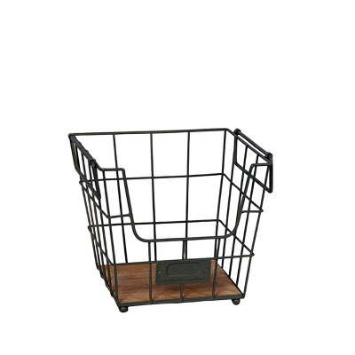 VIP Metal 9 in. Brown Wire Basket