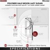 Rev-A-Shelf Polymer Half Moon 2-Tier Lazy Susan Blind Corner Kitchen Cabinet Storage Organizer w/ Pivot & Slide Hardware - 4 of 4