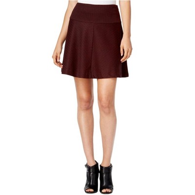 Kensie Womens Herringbone A-line Skirt