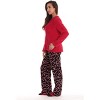 Just Love Womens Plush Pajama Pant Set with Matching Socks  Fun, Cozy Sleepwear with Sayings - 3 of 4