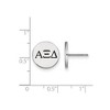 Black Bow Jewelry Sterling Silver Alpha Xi Delta Greek Life Stud Earrings - 2 of 3