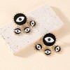 SOHI Women's Onyx Black The Malocchio Drop Earrings - 2 of 4
