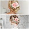 Unique Bargains Women's Lightweight Simulated Flowers Side Comb 1 Pc - 4 of 4
