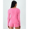 Hanes Originals Women’s SuperSoft Comfywear Rib Long Sleeve T-Shirt - 3 of 4
