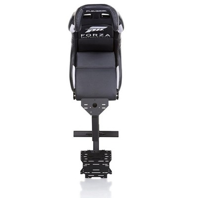 Black Leather Look Vinyl Foldable Racing Simulator Cockpit