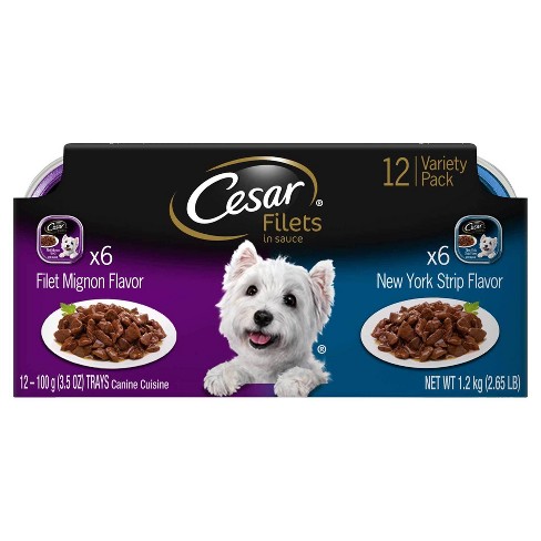 CESAR® Gourmet Filets Filet Mignon & New York Strip Flavor Wet Dog Food