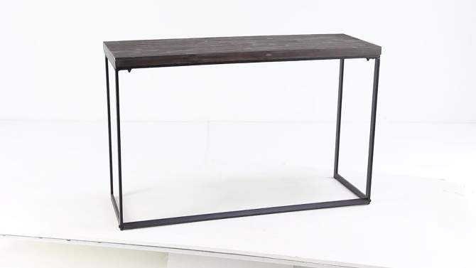 Contemporary Metal Console Table Brown - Olivia &#38; May, 2 of 7, play video