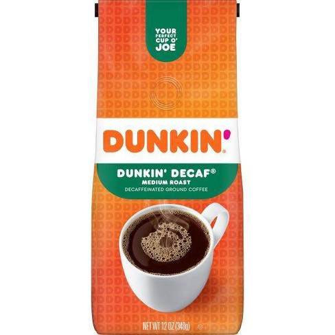 Dunkin Donuts Medium Roast Ground Coffee Decaf 12oz Target