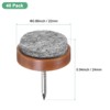 Unique Bargains Heavy Thickening Nail-on Furniture Felt Pads Brown - 2 of 4