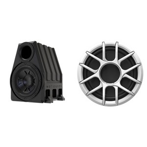 Wet Sounds Zero Series 4Ω 12” Subwoofer w/ XZ White Grille and PORTED-12-ENC 12" Rotomold Ported Enclosure - 1 of 4