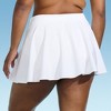 Lands' End Women's Tiered Swim Skirt with Panty - White - 2 of 3