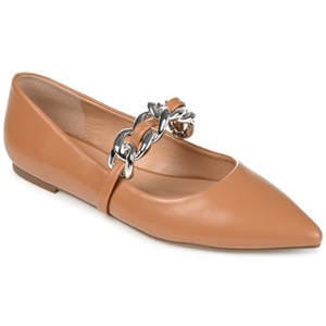 Journee Collection Womens Metinaa Ballet Pointed Toe Slip On Flats - 1 of 4
