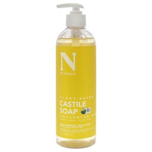 Dr. Natural Castile Liquid Soap - Multi-Use Body Wash, Shampoo and Face Wash - Body Soap for Skin, Hair, Pets and Home - Unscented Baby - 16 oz - 1 of 1