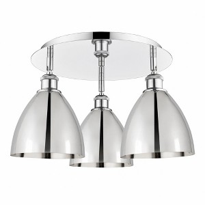 Ballston Dome - 3 Light Flush Mount In Industrial Style-10 Inches Tall and 19.25 Inches Wide - 1 of 1