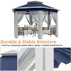 Jojoka 13x13FT Pop Up Gazebo Screen Tent,Hexagonal Instant Gazebo with Mosquito Netting,6 Sided Sun Shelter with Mesh Netting - 4 of 4