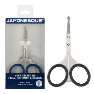 JAPONESQUE Men's Essential Facial Grooming Scissor: Manual Use