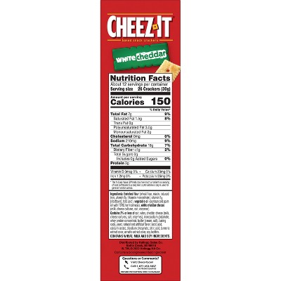 Cheez-It White Cheddar Baked Snack Crackers - 12.4oz