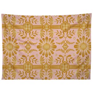 Sewzinski Boho Florals Yellow White Pink Tapestry - Society6 - 1 of 3