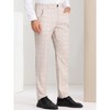 Lars Amadeus Men's Flat Front Office Prom Classic Plaid Dress Pants - 2 of 4