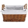 Cheung's Oreni 2 Piece Lined Rectangle Baskets - Brown - 2 of 4