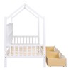 Wooden Kids Bed With Sturdy Pinewood Frame, Modern Design for Child Play & Sleep with Storage-Maison Boucle - 4 of 4