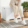 29.9 Inches Wide Farmhouse Style Storage Bench with 2 Safety Hinges, Entryway Shoe Bench for Home Organization - 4 of 4