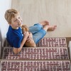 SussexHome Hudson Design Cotton Anti-Slip Stair Treads, 9” X 28“ - 3 of 4