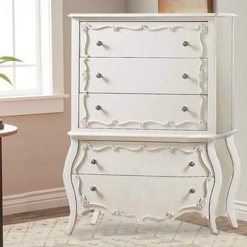 Edalene 37" Decorative Storage Drawers Pearl White - Acme Furniture