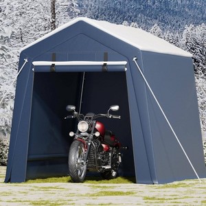 GustoWave Waterproof Portable Garage Shelter Shed Carport for Motorcycle Bike - 1 of 4