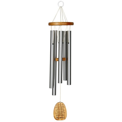 Woodstock Chimes Signature Collection, Woodstock Reflections, Amazing Grace 25'' Silver Wind Chime WRAZ - image 1 of 4