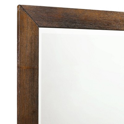 Chestnut Rustic 6-Drawer Dresser with Mirror