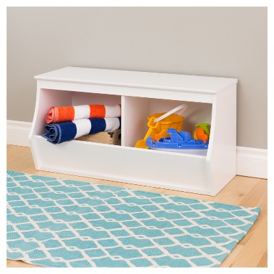 Fremont Entryway Storage Cubbie - 2 Bin - White - Prepac: Wall ...