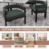MOONMISS Modern Accent Chair Chenille Upholstered Armchair with Open Back,2PCS - 3 of 4