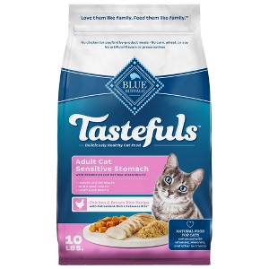Blue Buffalo Tastefuls Sensitive Stomach Natural Adult Dry Cat Food with Chicken - 1 of 4