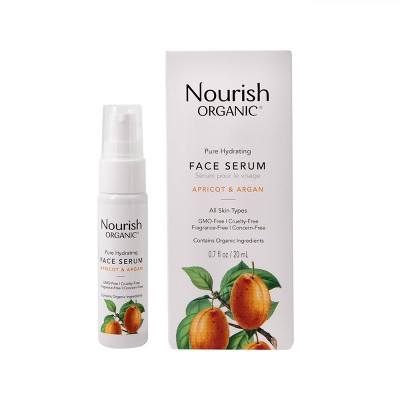 Nourish Organic Pure Hydrating - Apricot & Argan Face Serum - 0.7 fl oz