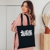 Simply Sage Market Auntie Sunflowers Canvas Tote - One Size - Black - 2 of 4