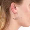 Lucy Quartermaine Large Luna Hoop Earrings - 2 of 4
