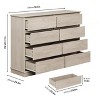 8 Drawer Dressers for Bedroom, Chest of Drawers with Deep Drawers - 2 of 4