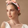 Unique Bargains Girl's Cute Flower Headbands 6.30"x4.72"x2.05" Pink Orange 1 Pc - 2 of 3