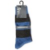 Memoi Men's Rugby Striped Luxuriously Soft Cashmere Blend Crew Socks - 4 of 4
