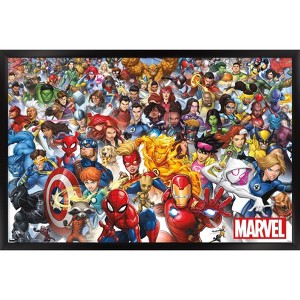 Trends International Marvel Comics - The Marvel Lineup 2023 Framed Wall Poster Prints - 1 of 4